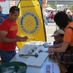 Rotary booth at the Solano Stroll
